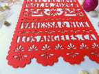 Save the date in papel picado style, mexican invitation