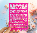 Papel Picado Wedding Invitation: Mexican Fiesta Theme, Mexico Theme